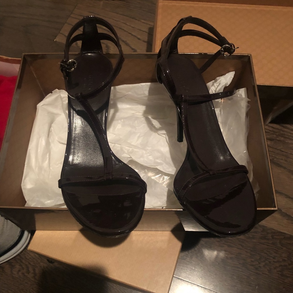 Gucci Swarovski Crystal GG Strappy heels - Picture 6 of 8